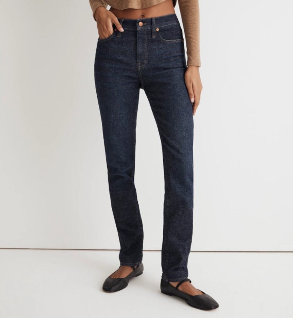 MADEWELL Mid-Rise Stovepipe Jeans Straight Leg Dalesford Wash Womens Size 26 NWT